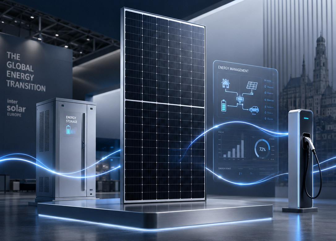 Wer hat den PV-Modulen die Bühne gestohlen? – Eine stille „Standwanderung“ über vier Ausgaben der Intersolar Europe hinweg.